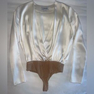 Cushnie Top/ Cushnie Bodysuit XS, 100% silk